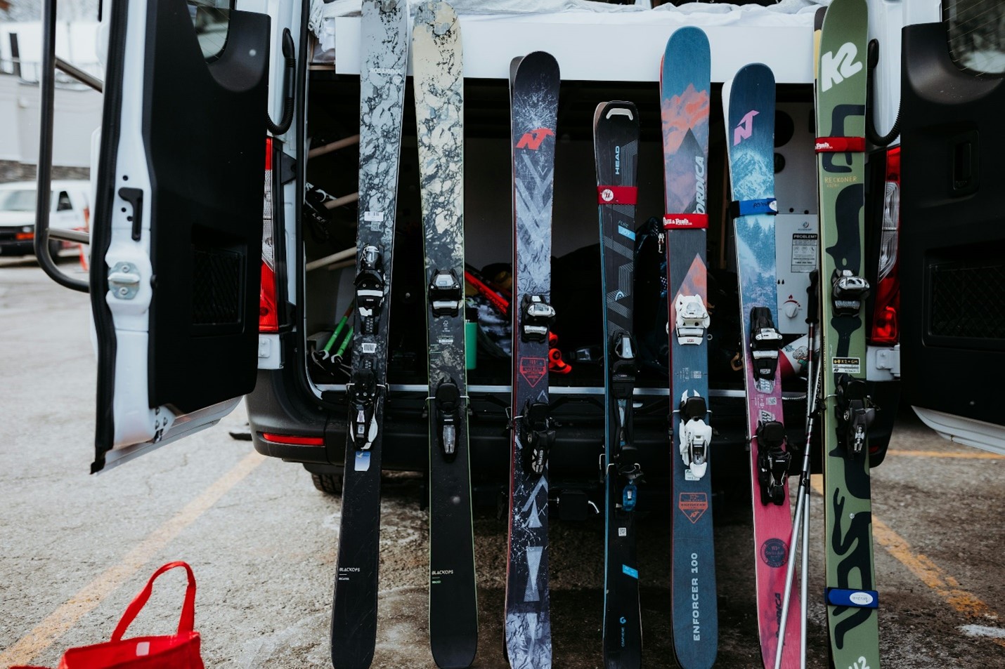 A selection of skis.